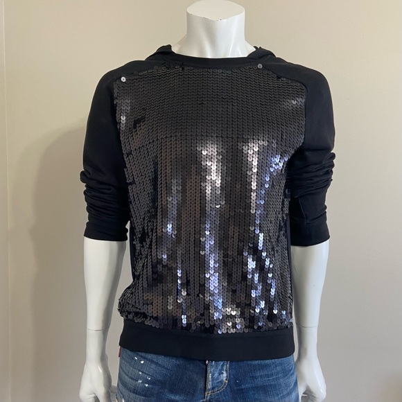 Armani Exchange sequinned hoodie - Picture 2 of 9